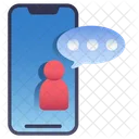 Mobiler Chat  Symbol