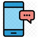 Mobiler Chat  Symbol