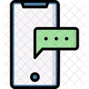 Mobiler Chat  Symbol