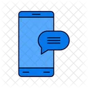 Mobiler Chat  Symbol