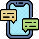 Mobiler Chat  Symbol