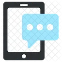 Mobiler Chat  Symbol