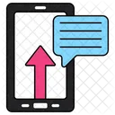 Mobiler Chat  Symbol