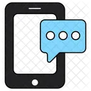 Mobiler Chat  Symbol