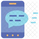 Mobiler Chat  Symbol