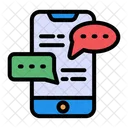 Mobiler Chat  Symbol