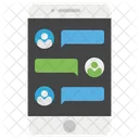 Handy Chat Handy Text Mobile Kommunikation Symbol