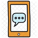 Mobilkommunikation Konversation Mobiles Chatten Icon