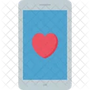 Mobile Liebe Online Liebe Smartphone Symbol