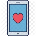 Mobile Liebe Online Liebe Smartphone Symbol