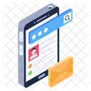 Mobile Mail E Mail Mobile Korrespondenz Icon