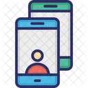 Mobiltelefon Videoanruf Video Chat Icon