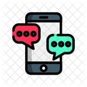 Mobile Nachricht Nachricht Mobile Chat Symbol