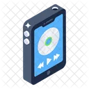 Mobiler Mediaplayer Mobile Songs Audiomusik Symbol