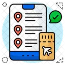 Handyticket Verlosung Genehmigung Symbol