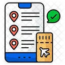 Handyticket Verlosung Genehmigung Symbol