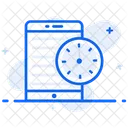 Mobile Zeit Mobile Uhr Telefonzeit Icon