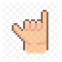 Hang Loose Shaka Hand Gesture Icon