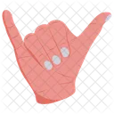 Hang Loose Call Sign Shake Sign Icon