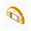 Hangar Construcao Isometrica Ícone