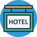 Hangend Hotel Hoteltheke Symbol