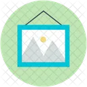 Hangend Landschaft Hugel Symbol