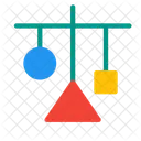 Hangend Spielzeug Krippe Symbol
