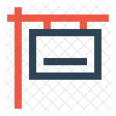 Hangend Brett Schild Symbol