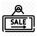 Hangend Kommerziell Verkauf Symbol