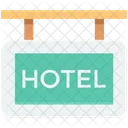 Hangend Brett Hotel Symbol