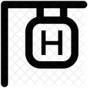 Hangend Zeichen Gesundheitswesen Symbol