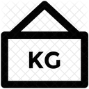 Hangend Zeichen Gewicht Symbol