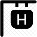 Hangend Zeichen Gesundheitswesen Symbol
