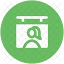 Hangend Brett Mannlich Symbol
