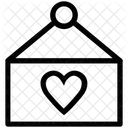 Hangend Brett Liebe Symbol