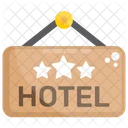 Hangendes Banner Hotelbanner Hoteltafel Symbol