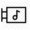 Musiktafel Tafel Musikwerbetafel Symbol