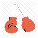 Hanging boxing gloves  Icon