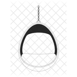 Hanging egg chair  Icon