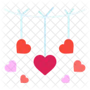 Hanging Heart Love And Romance Icon