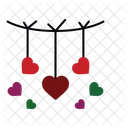 Hanging Heart Heart Valentine Icon