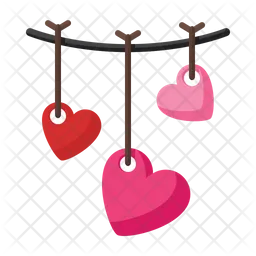 Hanging Hearts  Icon