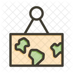 Hanging map  Icon