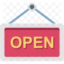 Hanging Open Sign  Icon