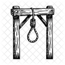 Hanging Rope Gallows Noose Icon