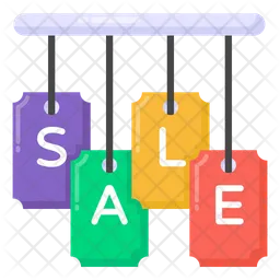Hanging Sale Labels  Icon