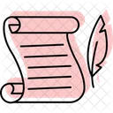 Hanging Scroll Offset Drift Icon