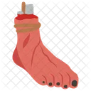 Hanging Severed Foot Horror Foot Icon