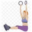 Hanging Trx Belt Fitness Game Workout Icon