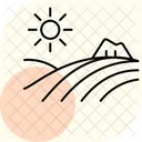 Landwirtschaft Am Hang Symbol